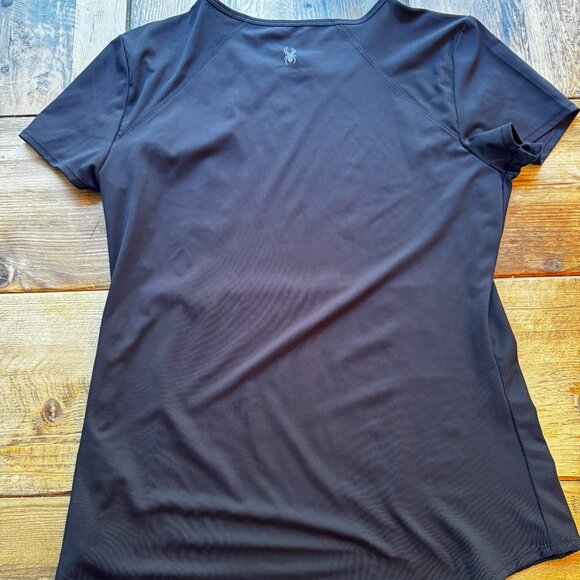 Spyder Active Women's Crewneck Short Sleeve Tee, Black Size S - Picture 1 of 5